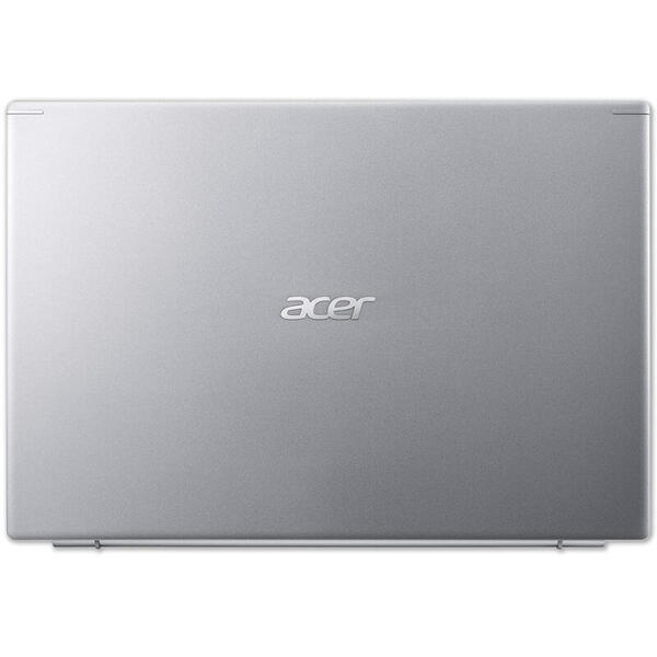 Laptop Acer 14'' Aspire 5 A514-54, FHD, Procesor Intel® Core™ i5-1135G7 (8M Cache, up to 4.20 GHz), 8GB DDR4, 256GB SSD, Intel Iris Xe, Win 10 Pro, Pure Silver