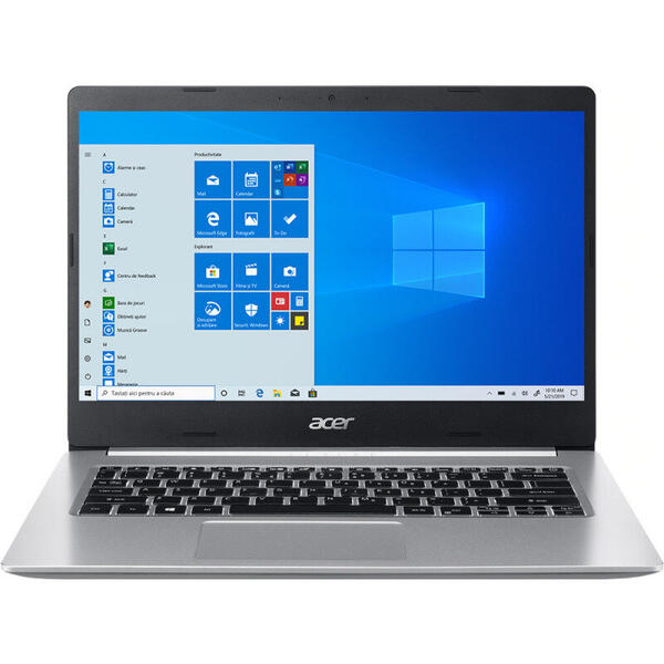 Laptop Acer 14'' Aspire 5 A514-54, FHD, Procesor Intel® Core™ i5-1135G7 (8M Cache, up to 4.20 GHz), 8GB DDR4, 256GB SSD, Intel Iris Xe, Win 10 Pro, Pure Silver