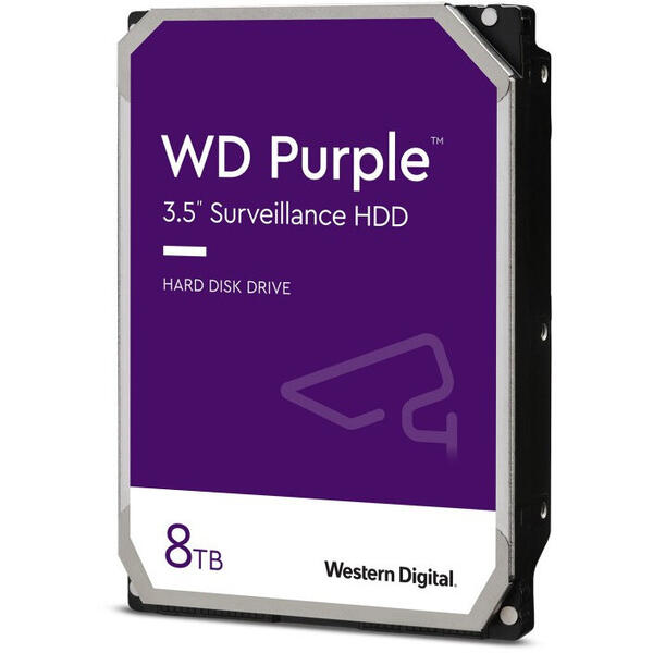 Western Digital Hard disk WD Purple 8TB SATA-III 5640RPM 128MB