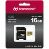 Card Transcend TS16GUSD500S microSDHC USD500S 16GB C + Adaptor