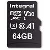 Card de memorie Integral 70V30 64GB Micro SDXC Clasa 10 UHS-I + Adaptor SD