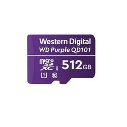 Card de memorie WD Purple 512GB Surveillance MicroSDXC Class 10 UHS 1