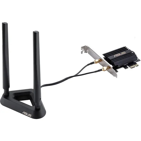 Placa de retea Asus PCE-AX58BT, AX 3000, 2.4 GHz / 5 GHz 574Mbps,Bluetooth® 5.0