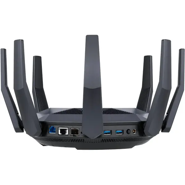 Router ASUS RT-AX89X, AX6000, 12-stream, MU-MIMO, WiFi 6, 8 antene Wi-Fi