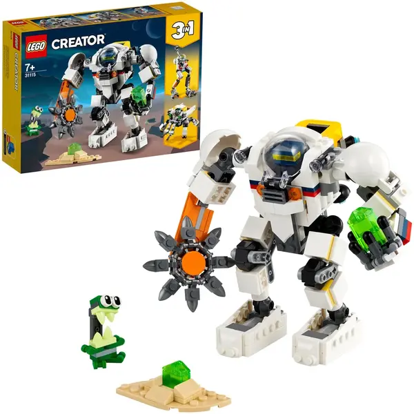 LEGO® LEGO Creator 3 in 1 - Robot spatial 31115, 327 piese