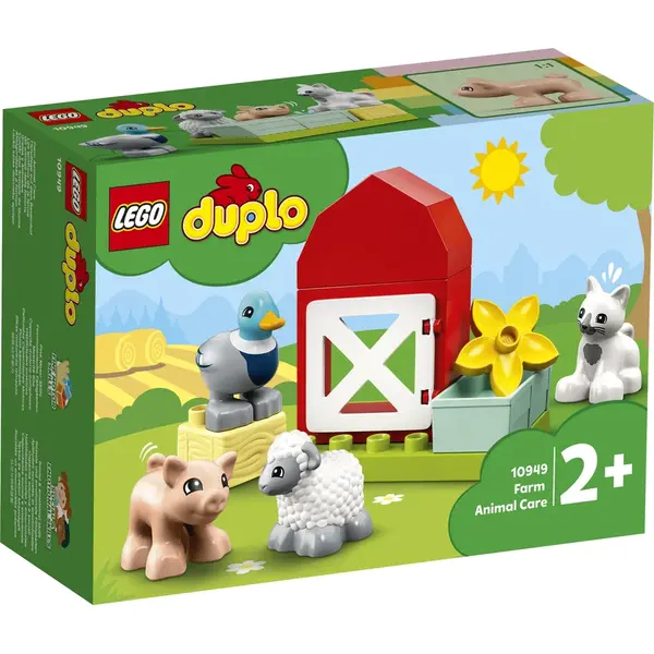 LEGO® LEGO DUPLO - Animalele de la ferma 10949, 11 piese