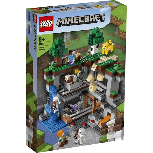 LEGO® LEGO Minecraft - Prima aventura 21169, 542 piese