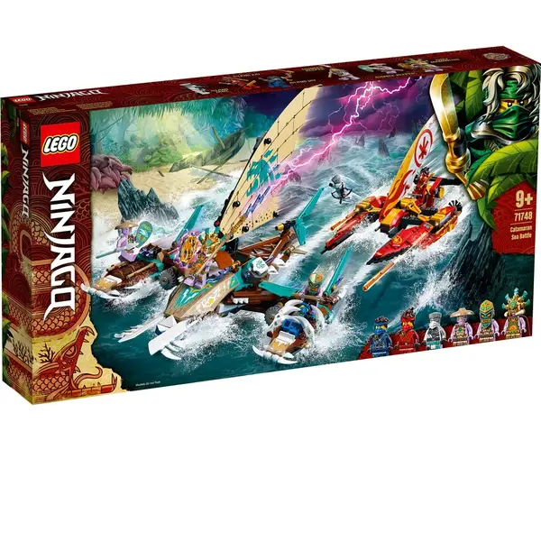 LEGO® LEGO NINJAGO -Lupta pe mare cu catamaranul 71748, 780 piese
