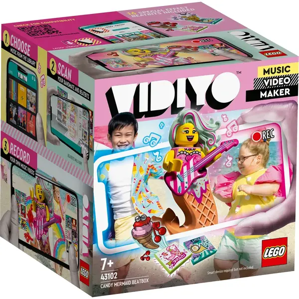 LEGO® LEGO VIDIYO - Candy Mermaid BeatBox 43102, 71 piese