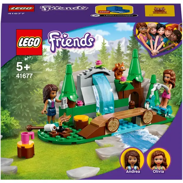 LEGO® LEGO Friends - Cascada din padure 41677, 93 piese