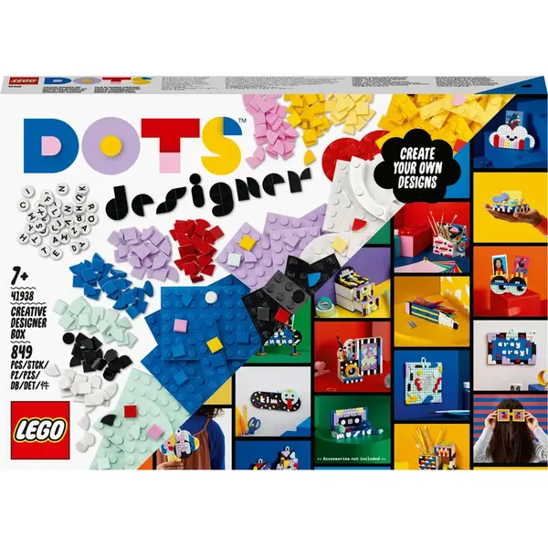 LEGO® LEGO DOTS - Cutie creativa de designer 41938, 779 piese