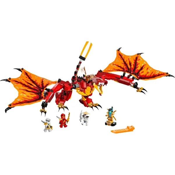 LEGO® LEGO NINJAGO - Legacy Atacul Dragonului de Foc 71753, 563 piese