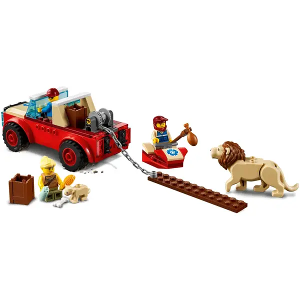 LEGO® LEGO City - Masina de teren pentru salvarea animalelor salbatice 60301, 157 piese