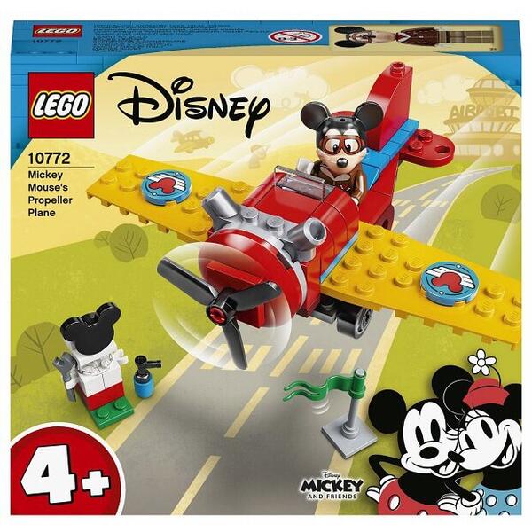 LEGO® LEGO Disney Mickey and Friends - Avionul cu elice al lui Mickey Mouse 10772, 59 piese