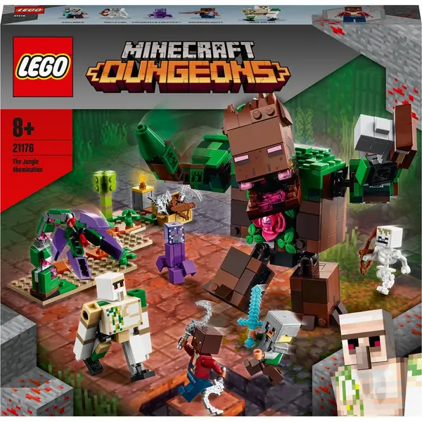 LEGO® LEGO Minecraft - Monstrul din jungla 21176, 489 piese