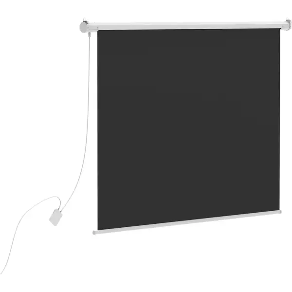Ecran proiectie electric, perete/tavan, 200 x 150 cm, Blackmount, cu telecomanda, Format 4:3