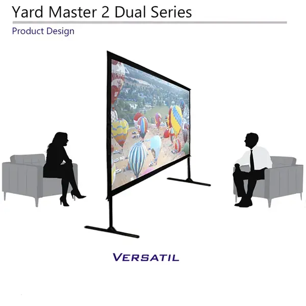 Ecran proiectie, de podea, 265.7 x 149.4 cm, FRONT / REAR, EliteScreens Yard Master 2 Dual OMS120H2-DUAL, Format 16:9
