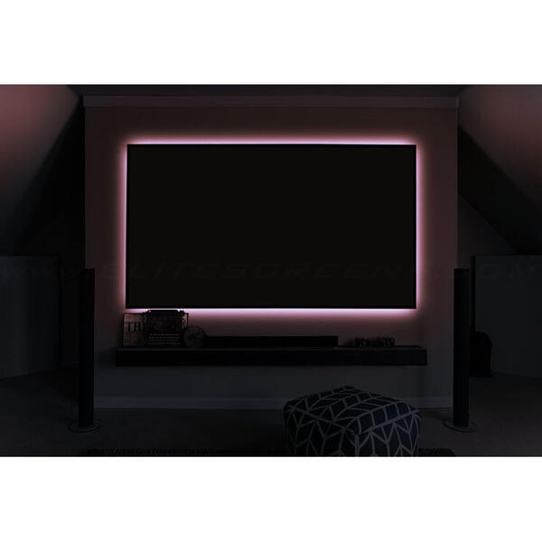 Ecran proiectie cu rama fixa, de perete, 221,7  x 124,9 cm, EliteScreens AEON AR100WH2, Format 16:9