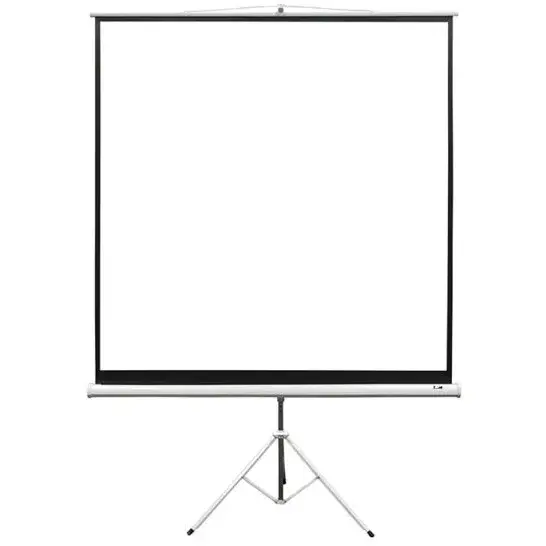 Ecran proiectie cu trepied, 240 x 180 cm, profesional, EliteScreens T120NWV1, Format 4:3, Carcasa Alba