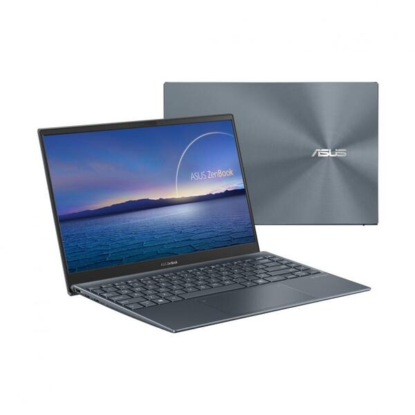 Ultrabook ASUS 13.3'' ZenBook 13 OLED UX325EA, FHD, Procesor Intel® Core™ i7-1165G7 (12M Cache, up to 4.70 GHz, with IPU), 8GB DDR4X, 512GB SSD, Intel Iris Xe, Win 10 Home, Pine Grey