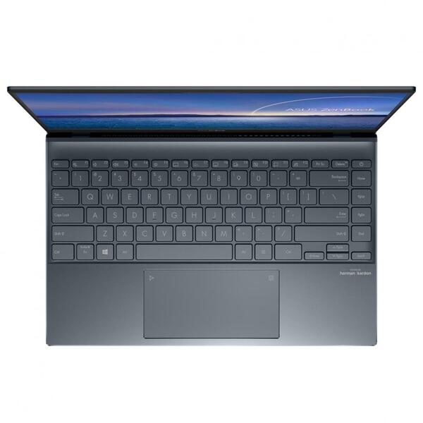 Laptop ASUS ZenBook UM425QA-KI011T 14 inch FHD AMD Ryzen 7 5800H 16GB DDR4 1TB SSD Windows 10 Home Pine Grey