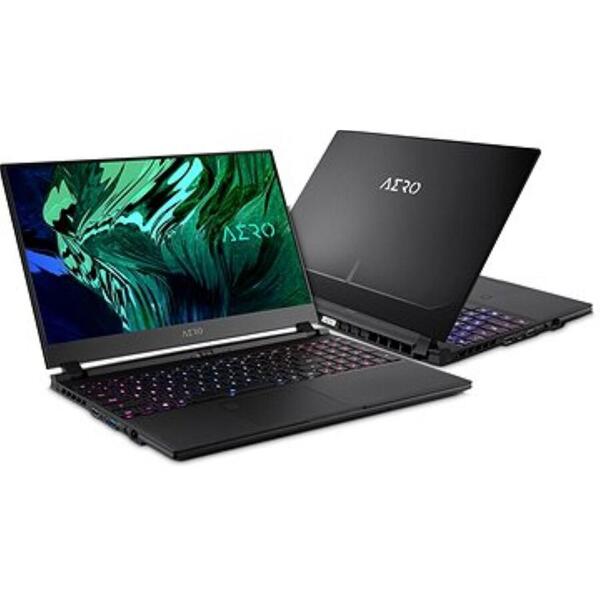 Laptop Gigabyte Aero 15 OLED KD-72EE624SP, Intel Core i7-11800H, 15.6inch, RAM 16GB, SSD 1TB, nVidia GeForce RTX 3060 6GB, Windows 10 Pro, Black
