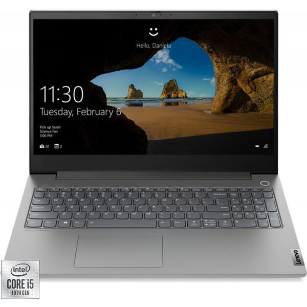 Laptop Lenovo 15.6'' ThinkBook 15p IMH, FHD IPS, Procesor Intel® Core™ i5-10300H (8M Cache, up to 4.50 GHz), 16GB DDR4, 512GB SSD, GeForce GTX 1650 4GB, Win 10 Pro, Mineral Grey