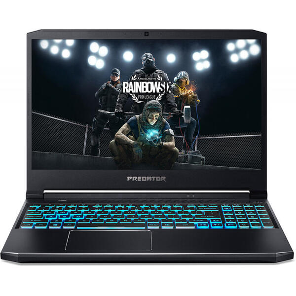 Laptop Acer Gaming 15.6'' Predator Helios 300 PH315-53, FHD IPS 144Hz, Procesor Intel® Core™ i7-10870H (16M Cache, up to 5.00 GHz), 16GB DDR4, 1TB SSD, GeForce RTX 3080 8GB, Win 10 Home, Black