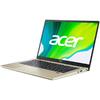 Laptop ultraportabil Acer Swift 3 SF314-510G cu procesor Intel® Core™ i7-1165G7 pana la 4.70 GHz, 14", Full HD, 16GB, 1TB SSD, Intel® Iris® Xe Graphics, Windows 10 Pro, Safari Gold