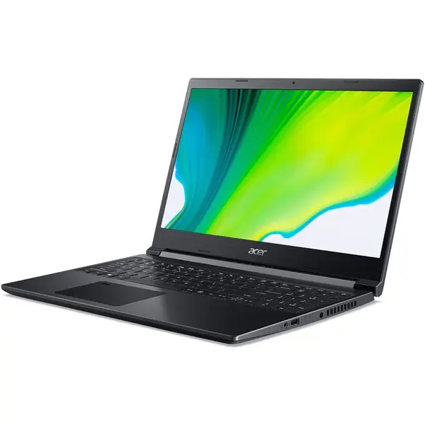 Laptop Gaming Acer Aspire 7 cu procesor AMD Ryzen™ 5 5500U, 15.6", Full HD, 8GB, 512GB SSD, NVIDIA® GeForce GTX™ 1650 4GB, Windows 10 Home, Black