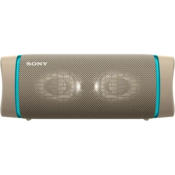 Boxa portabila Sony SRS-XB33C, Extra Bass, Efect de lumini, Rezistenta la apa IP67, Bluetooth 5.0, NFC, Autonomie 24 ore, Microfon, USB Type-C, Bej