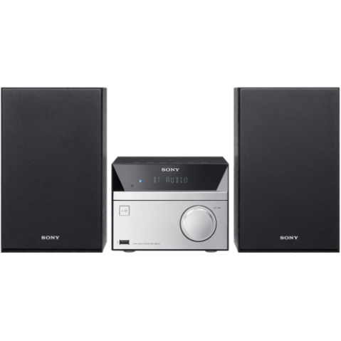 Sistem audio Sony CMTSBT20, Hi-Fi cu ieşire de 12 W, Bluetooth® şi NFC, CD player, tuner radio FM, USB şi Mega Bass