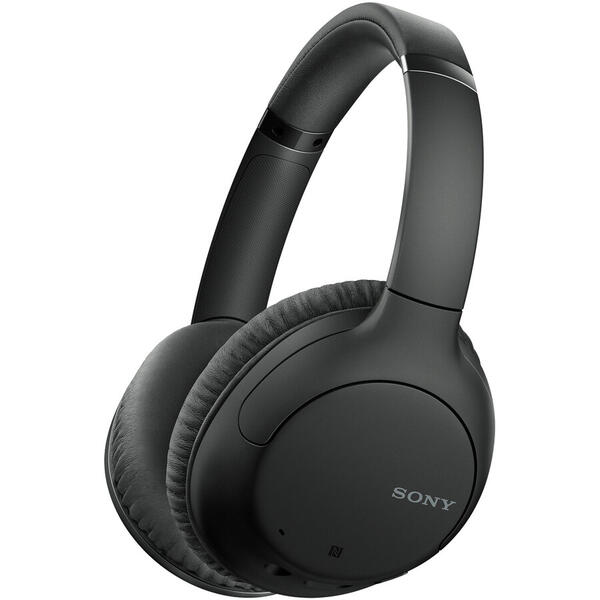 Casti Over the Ear Sony WHCH710NB, Wireless, Bluetooth, Noise cancelling, Negru