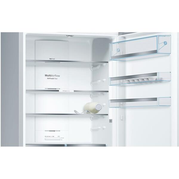 Combina frigorifica Bosch KGN49LB30U, 435 l, Clasa A++, No Frost, VitaFresh Plus, H 203 cm, Negru