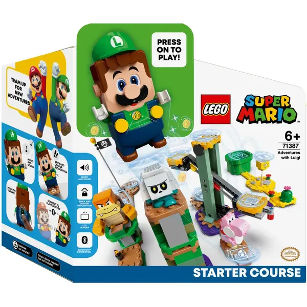 LEGO® LEGO Super Mario, Set de baza - Aventurile lui Luigi 71387, 280 piese