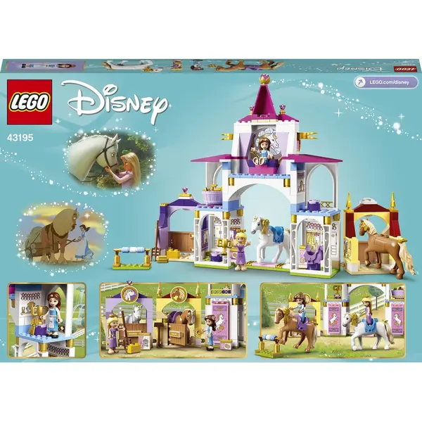 LEGO® LEGO Disney Princess - Grajdurile regale ale lui Belle si Rapunzel 43195, 239 piese