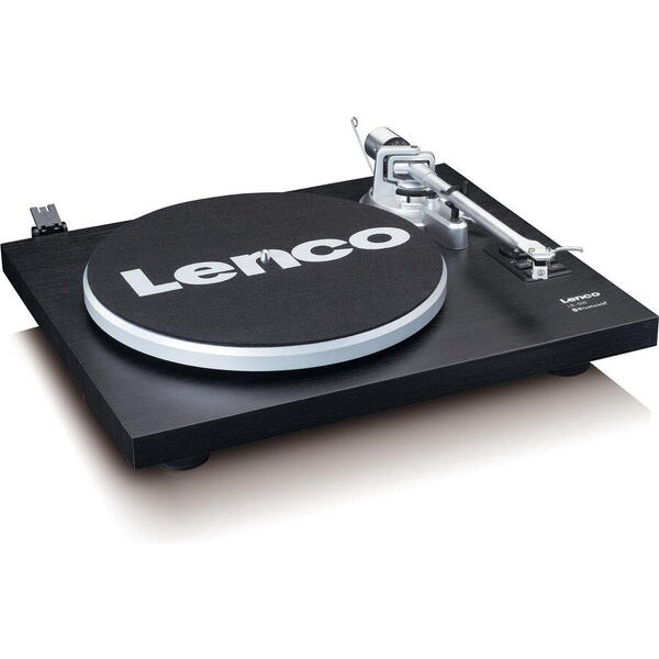 Pickup Lenco LS-500BK Amplificator Bluetooth 2 Boxe Stereo 2.0 Negru