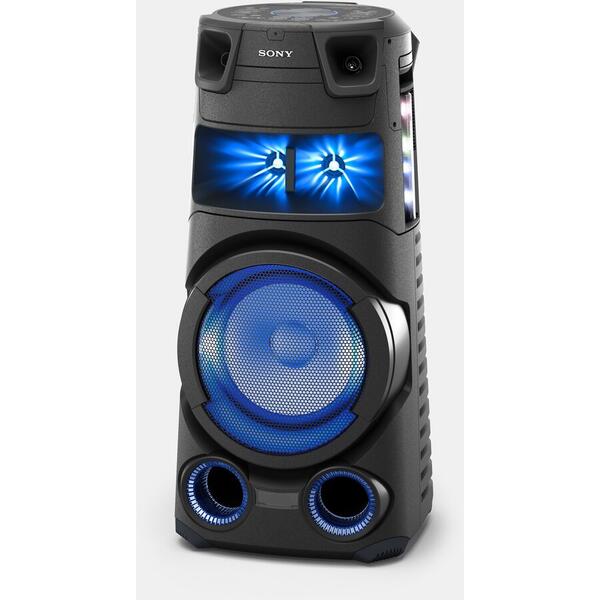 Sistem audio High Power SONY MHC-V73D, Hi-Fi, Jet Bass Booster, Party music, Party lights, Dj Effects, Bluetooth, NFC, LDAC, USB, DVD, HDMI, Negru