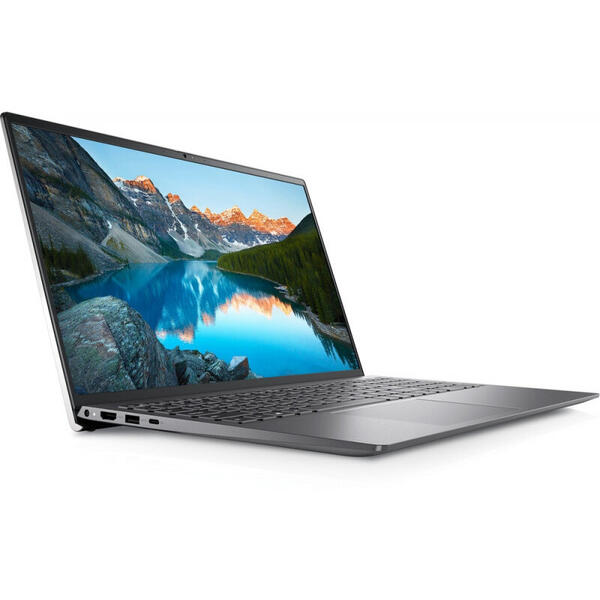 Laptop DELL 15.6'' Inspiron 5510 (seria 5000), FHD, Procesor Intel® Core™ i5-11300H (8M Cache, up to 4.40 GHz, with IPU), 8GB DDR4, 512GB SSD, GeForce MX450 2GB, Linux, Platinum Silver, 3Yr CIS