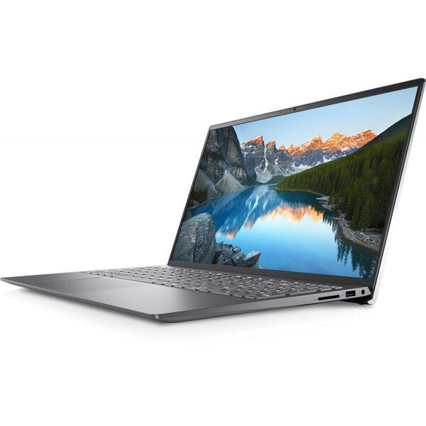 Laptop DELL 15.6'' Inspiron 5510 (seria 5000), FHD, Procesor Intel® Core™ i5-11300H (8M Cache, up to 4.40 GHz, with IPU), 8GB DDR4, 512GB SSD, GeForce MX450 2GB, Linux, Platinum Silver, 3Yr CIS