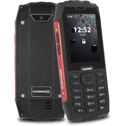 Telefon mobil MyPhone Hammer 4 Dual SIM 2G Negru-Rosu