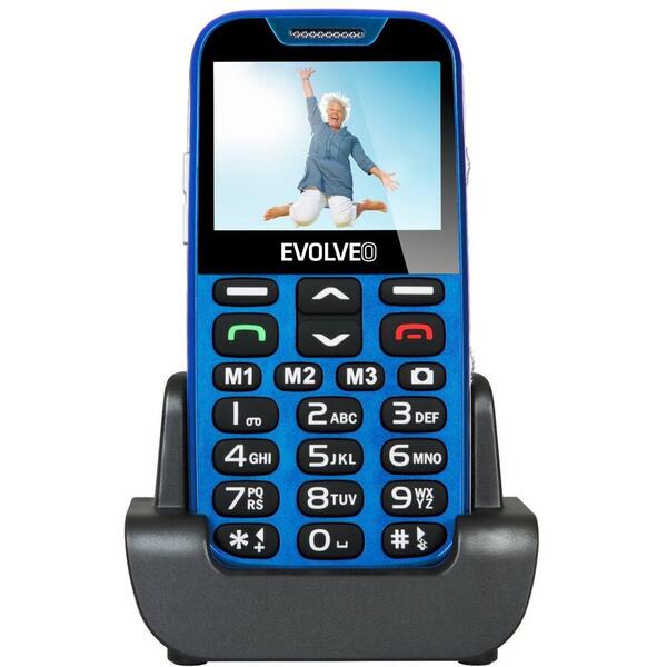 Resigilat: Telefon pentru vârstnici Evolveo EasyPhone XD, EP600, Albastru