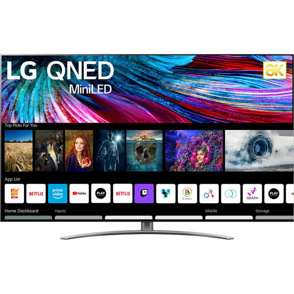 Televizor QNED MiniLED LG 65QNED993PB, Smart LED TV, 164 cm, 8K Ultra HD, HDR, webOS ThinQ AI