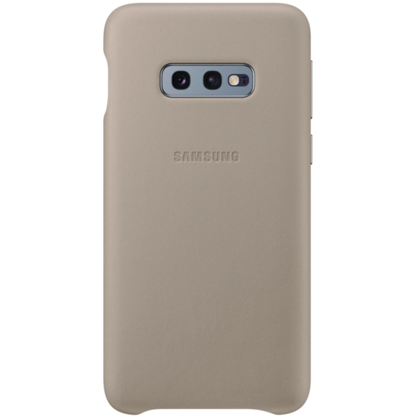 Husa de protectie Samsung Leather pentru Galaxy S10e G970, Gri