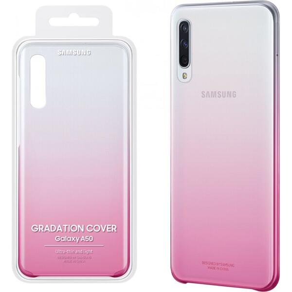 Protectie spate Samsung EF-AA505CPEGWW pentru Samsung Galaxy A50, Roz