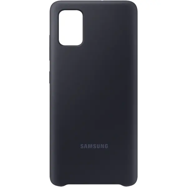 Husa de protectie Samsung Silicone Cover pentru Galaxy A51,  Black