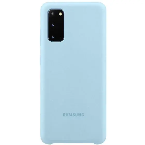 Husă din spate din silicon pentru SAMSUNG Galaxy S20 , Albastru deschis