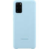 Husa Protectie Spate Samsung Silicone Cover pentru Samsung Galaxy S20+, EF-PG985TLEGEU - Sky Blue