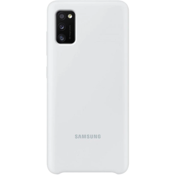 Husa de protectie Samsung Silicone pentru Galaxy A41 (2020), Alb