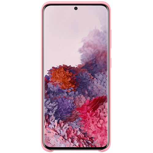 Husă din silicon Samsung EF-PG985TP pentru Galaxy S20+, roz